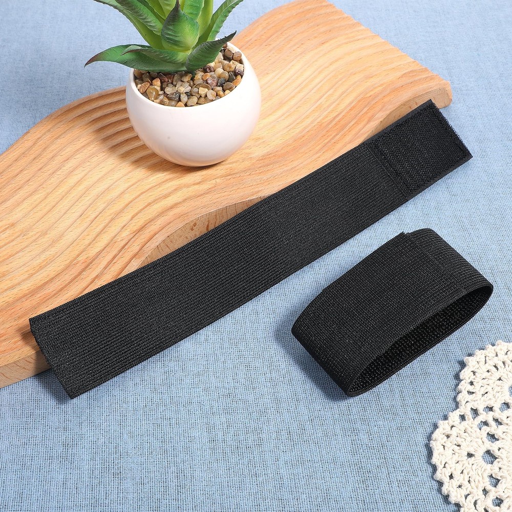 Black Boot Straps, 2 PCS Elastic Polyester Ankle Straps for Cowboy