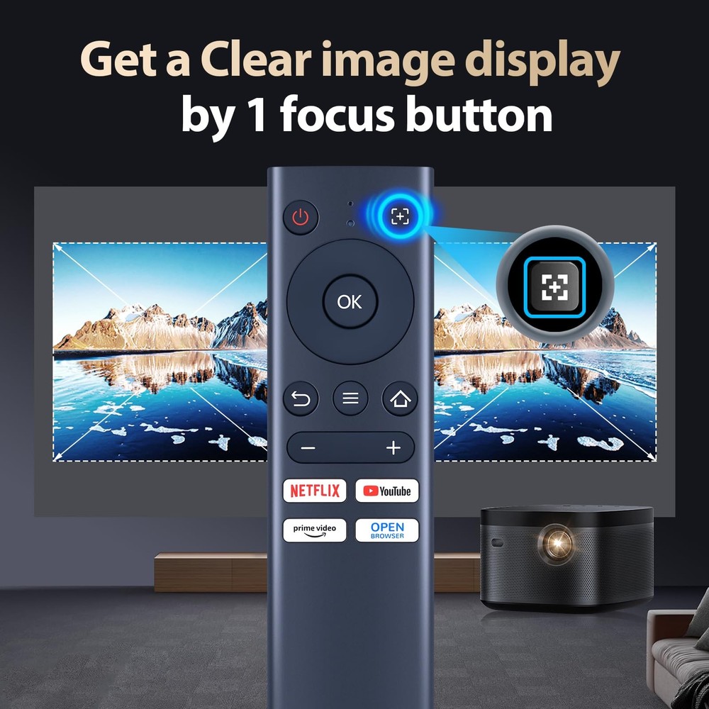 Replacement Remote Control Compatible with Aurzen EAZZE D1 Smart Blue