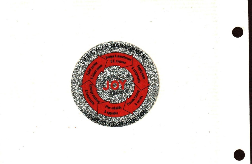 1  NICE  JOY  COAL MINING STICKERS # 75