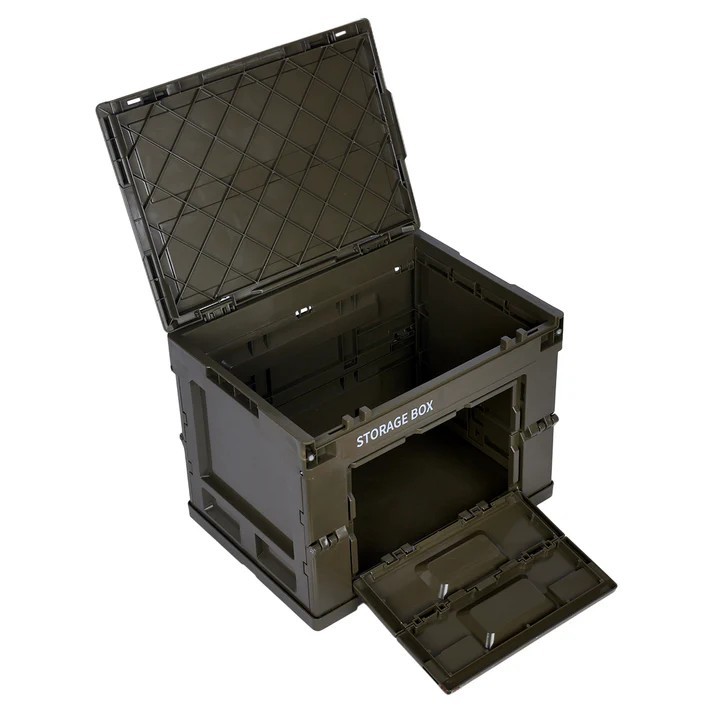 SINT Folding Storage Box,Portable, Collapsible with Lid,For Home & Camping Use