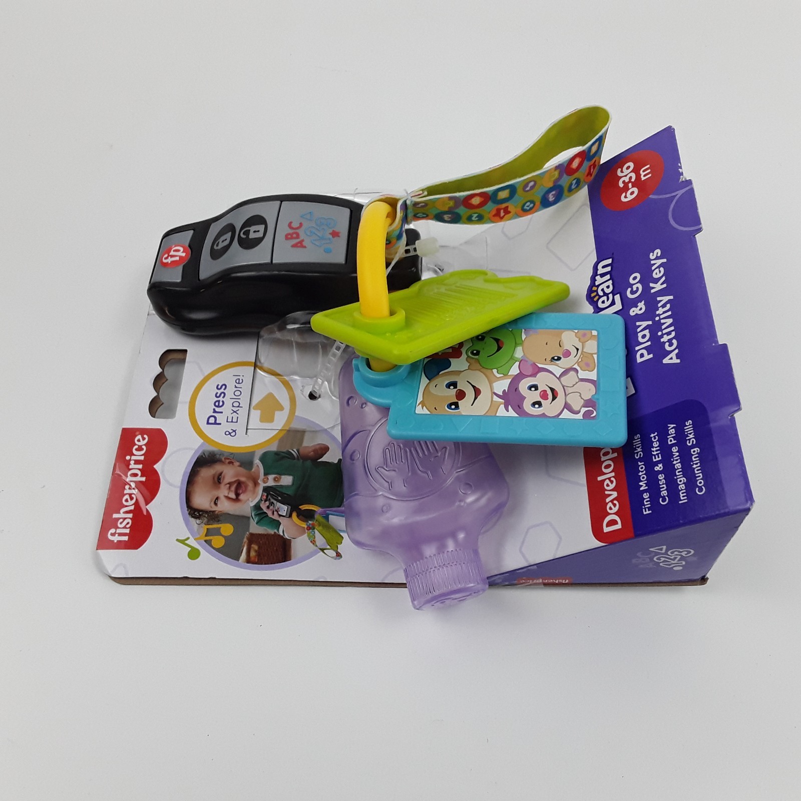 Mattel Fisher-Price Laugh & Learn Play & Go Activity Keys Baby and Toddler Toy