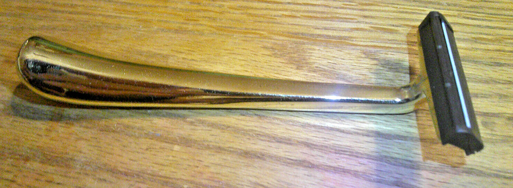 3 vintage Solid Brass Razors things remembered never engraved or used