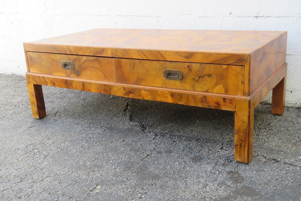 Italian Hollywood Regency Modern Patchwork Inlay Cocktail Coffee Table 5960