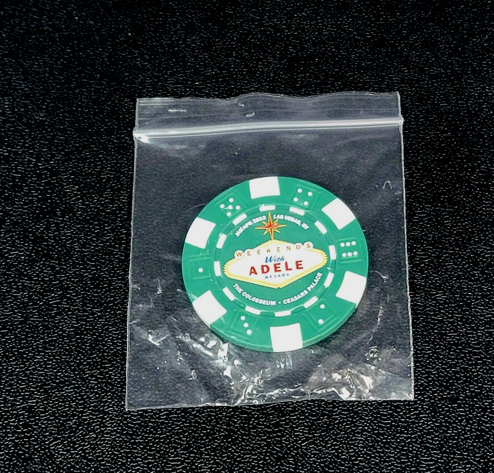 Weekends with Adele Poker Chip Magnet Caesars Palace Las Vegas Colosseum Token