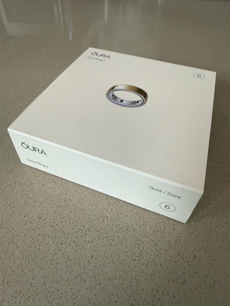 Oura Ring Gen 4, Size 6, Gold