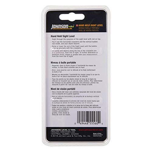 Johnson Level & Tool 80-5556 Hand Held Sight Level, Orange, 1 Level