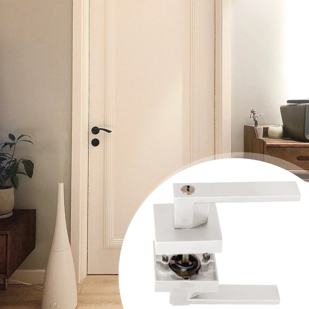 12Pack Silver Passage Door Lever Silver Interior Door Knobs Entry Locks W/ Keys