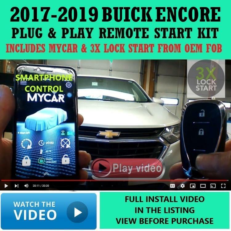 3X LOCK PLUG & PLAY REMOTE START LINKRLT3 APP BUICK ENCORE 2017-2019