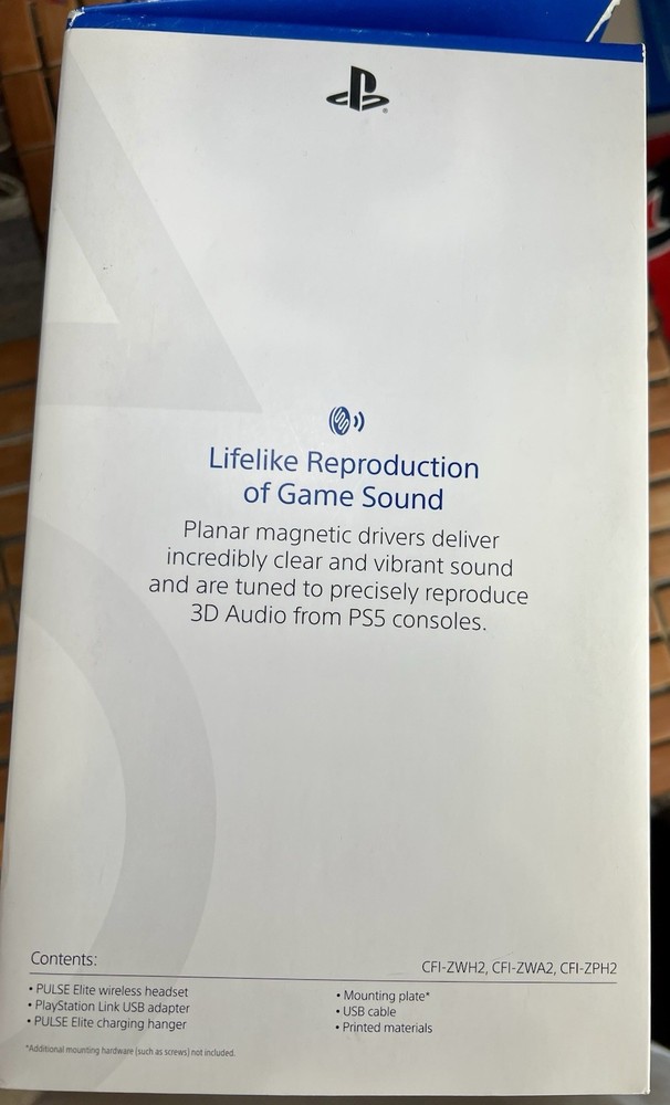 PLAYSTATION S PULSE ELITE HEADPHONES.