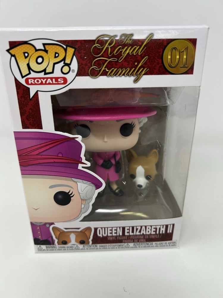 Funko Pop! Royals: Queen Elizabeth II #01 w/ Corgi (Bulk Quantities Available!)