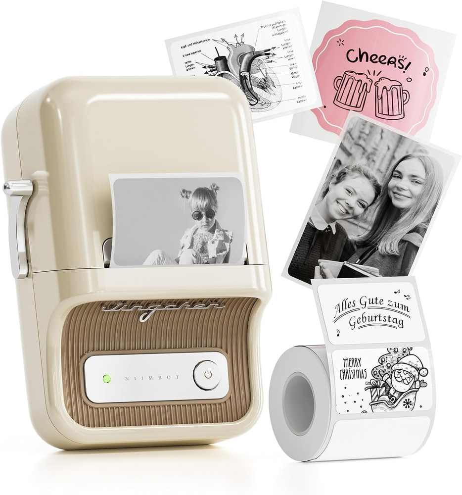 B21 Label Maker, 2 Inch Portable Thermal Label Printer, Label Maker Machine with