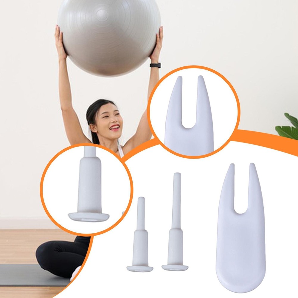 2Pcs Exercise Ball Plugs Replacement Convenient Lightweight White with Plug