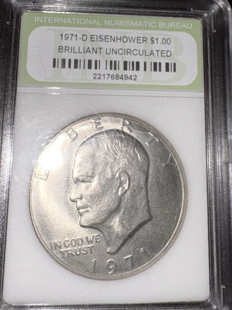 1971 D Eisenhower One Dollar Brilliant Uncirculated