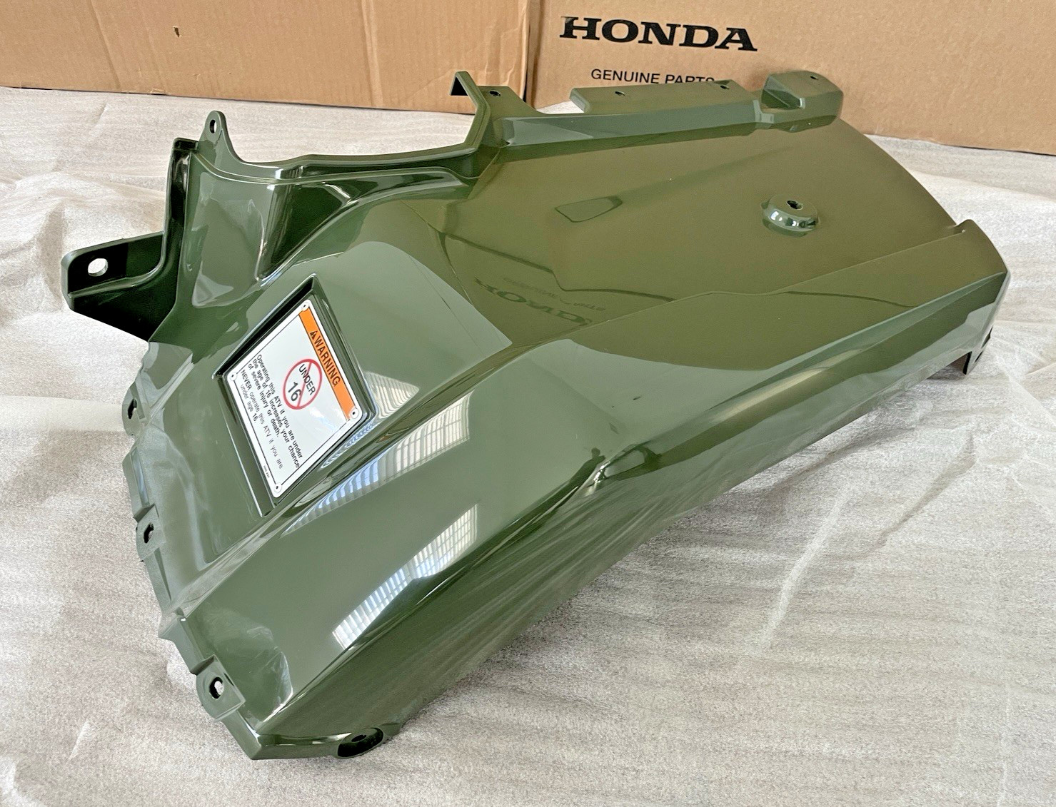 2014-2025 Honda RANCHER 420 LEFT / RIGHT FRONT FENDER GREEN PLASTIC FOURTRAX