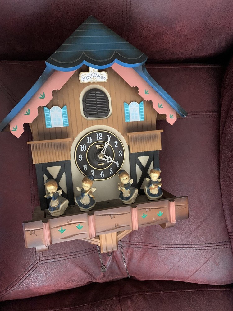 Vintage citizen poppo cuckoo march enhaus clock 4 angles Read