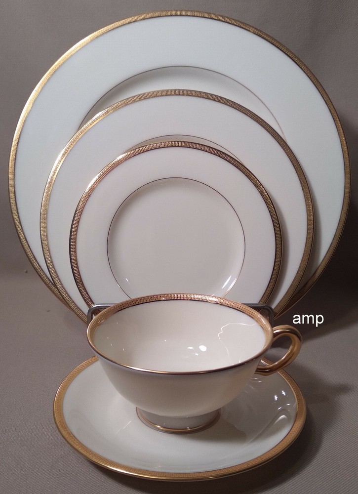Lenox Tuxedo J33 5 Piece Place Setting EXCELLENT CONDITION!