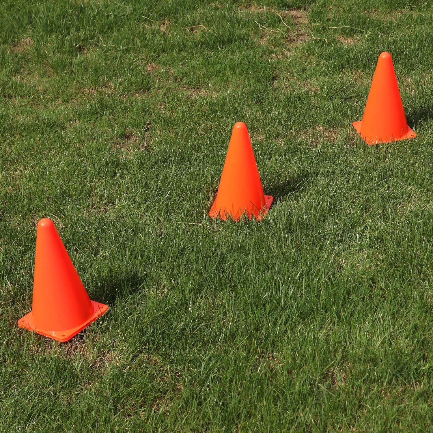 CARTMAN Plastic Training Cones (Set of 12 Pack 9") Agility Soccer