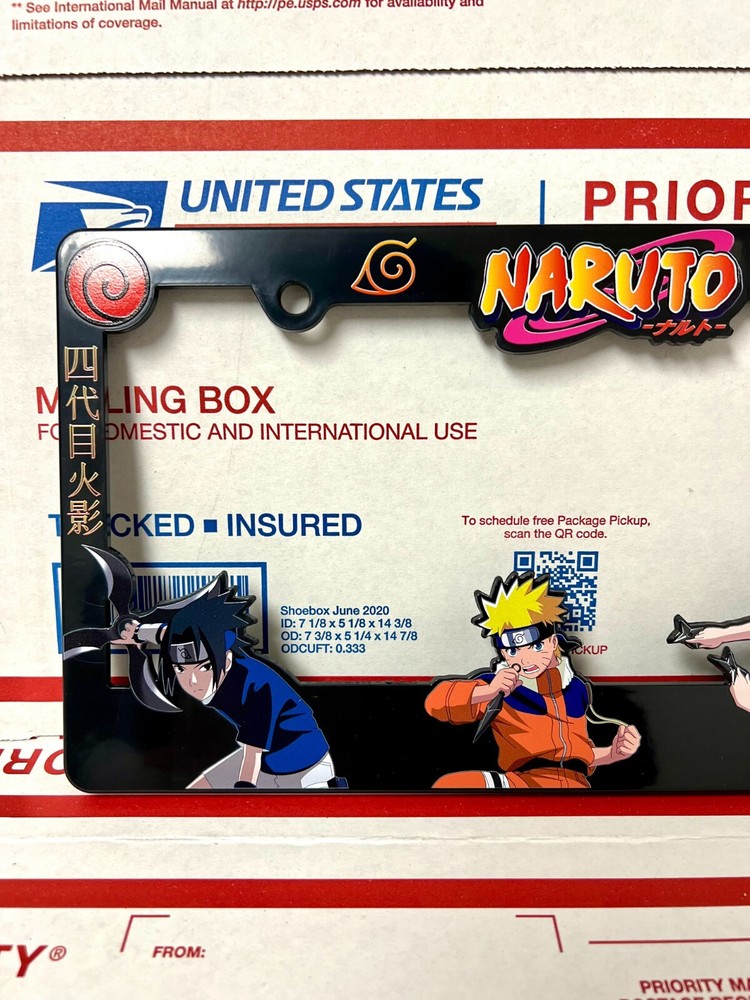 Naruto Team 7 License Plate Frame