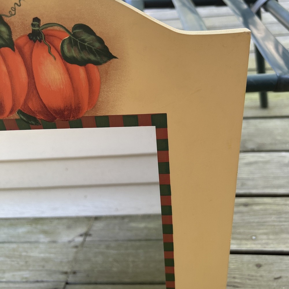 Hanging decorative fall mirror with pumpkins (nd)