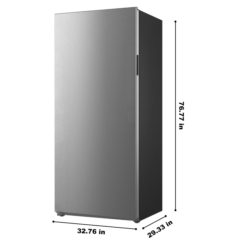 21 cu.ft Upright Freezer, Reversible Swing Door, Adjustable Storage Deep Freezer