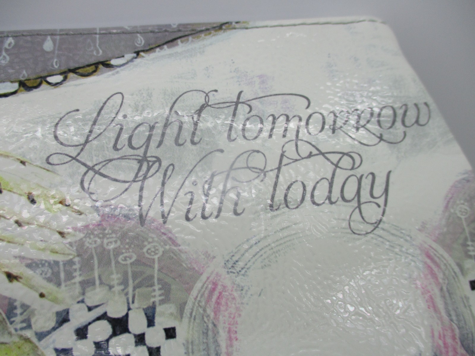 PAPAYA ART POUCH CARRY ALL MAKE UP BAG LIGHT TOMORROW WITH TODAY OWL TAGS TASSEL