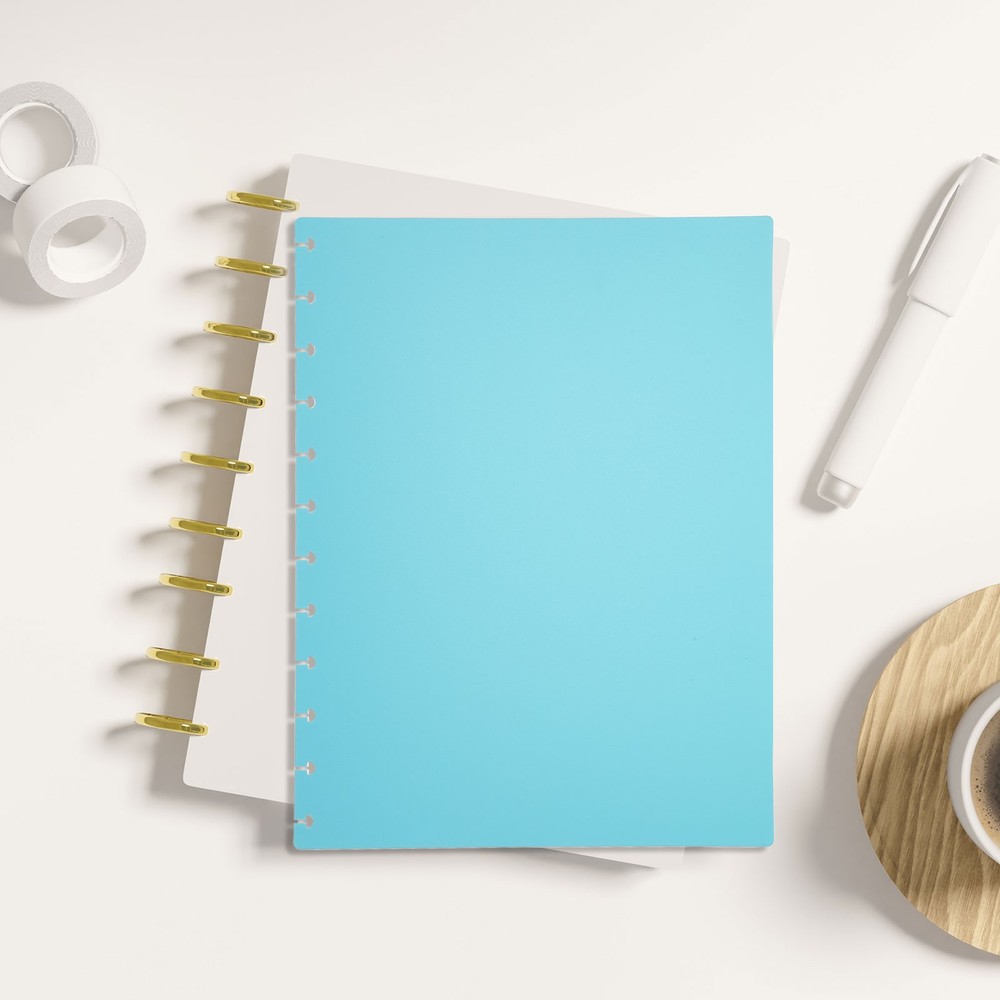 3 Set 8.5 x 6" A5 Discbound Notebook Cover, Green