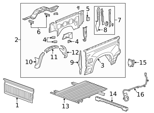 Genuine GM Wheelhouse Panel 84675330