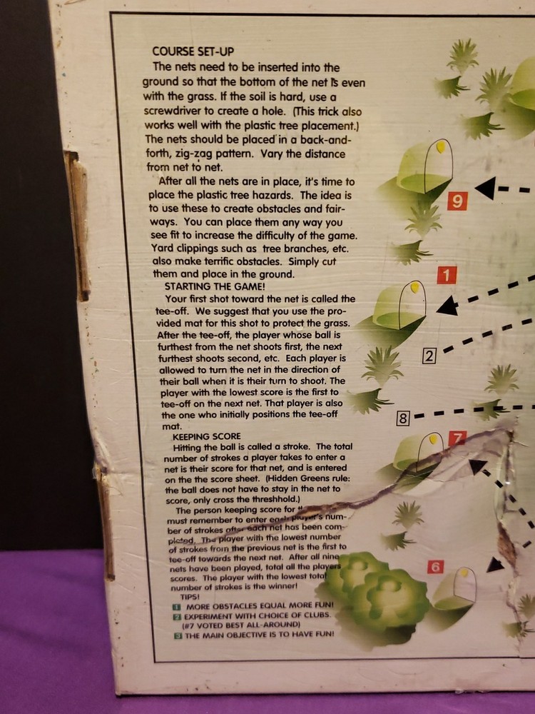 Golf Course Practice Set Complete Backyard Golf Putting Course Hidden Greens