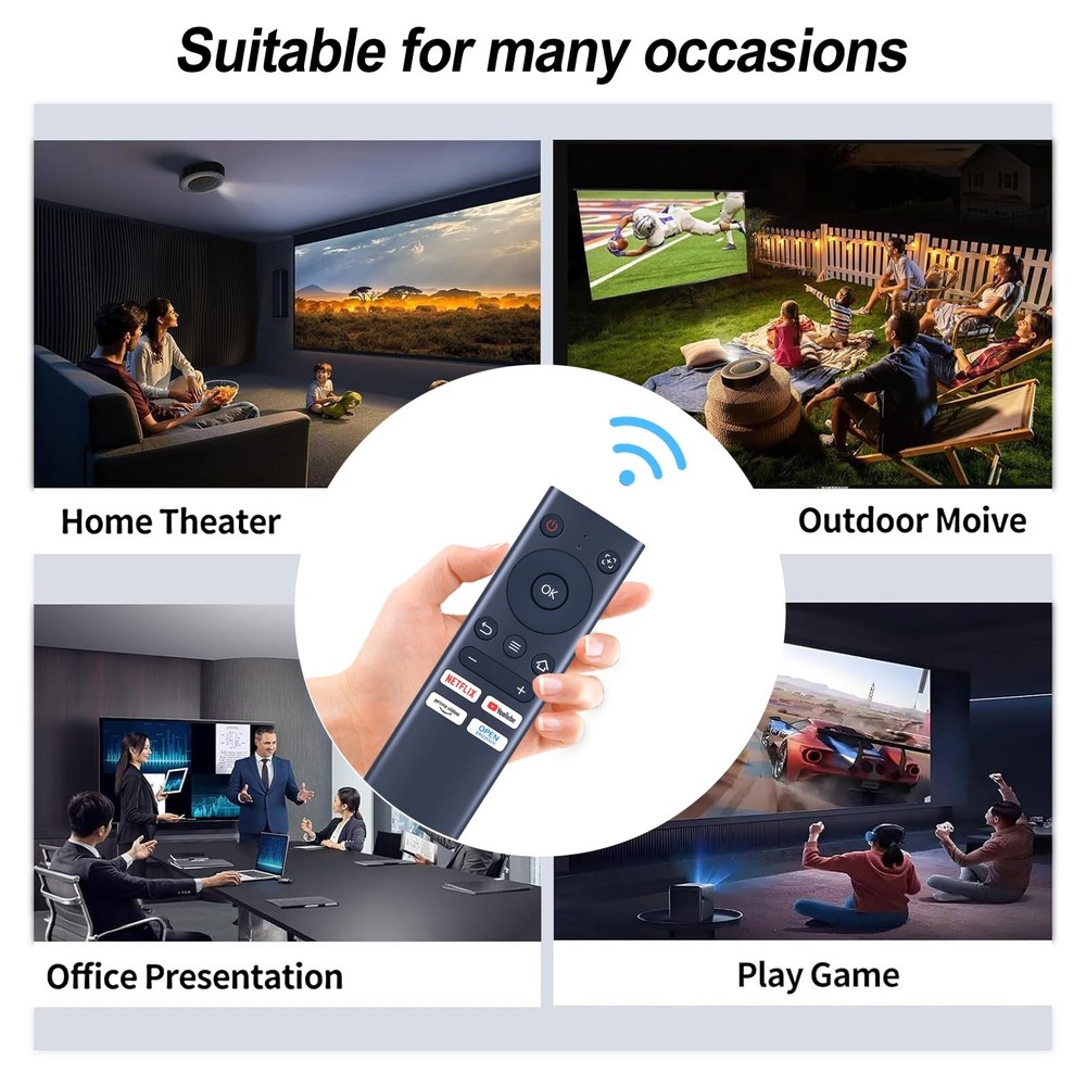 Replacement Remote Control Compatible with Aurzen EAZZE D1 Smart Blue