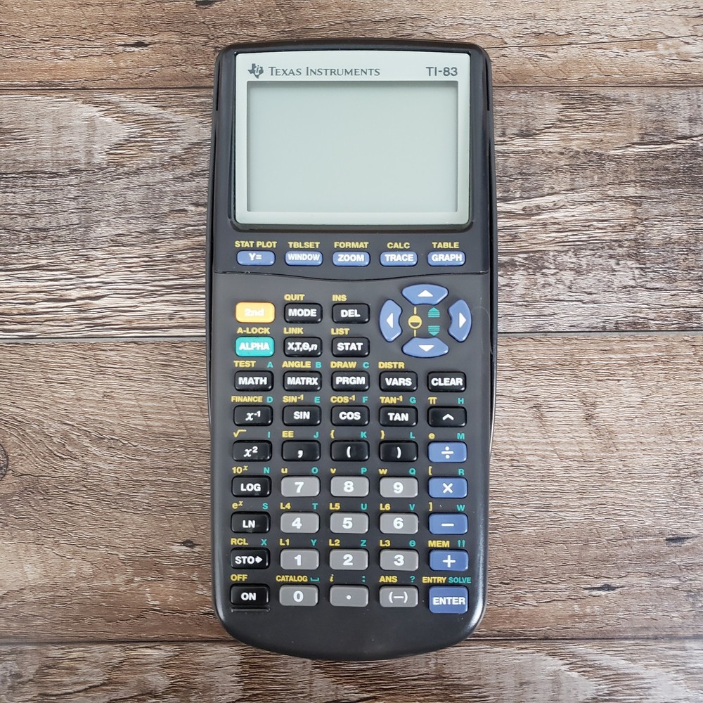Texas Instruments TI-83 Plus Graphing Calculator Case Tested Works