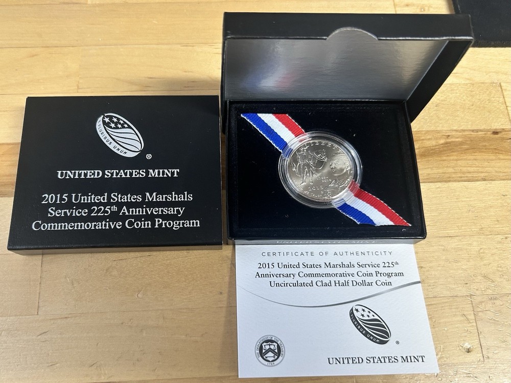 2015 US Marshals Service 225th Anniversary Coin Comm. Program OGP & COA