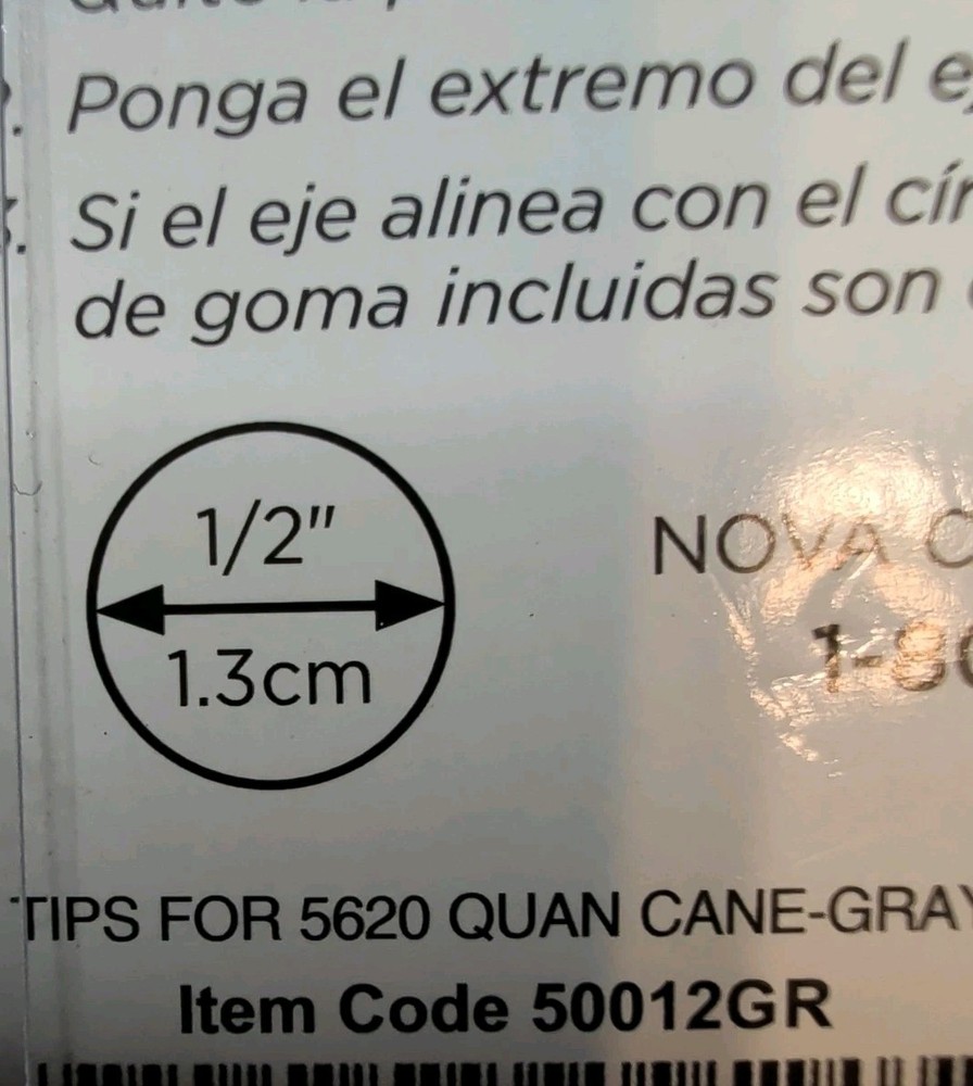 NOVA TIPS FOR SMALL QUAD CANE 50012GR 4 EACH