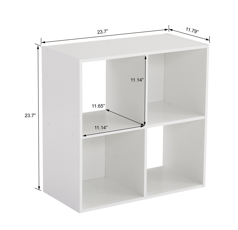 Mainstays 4 Cube Storage Organizer, White