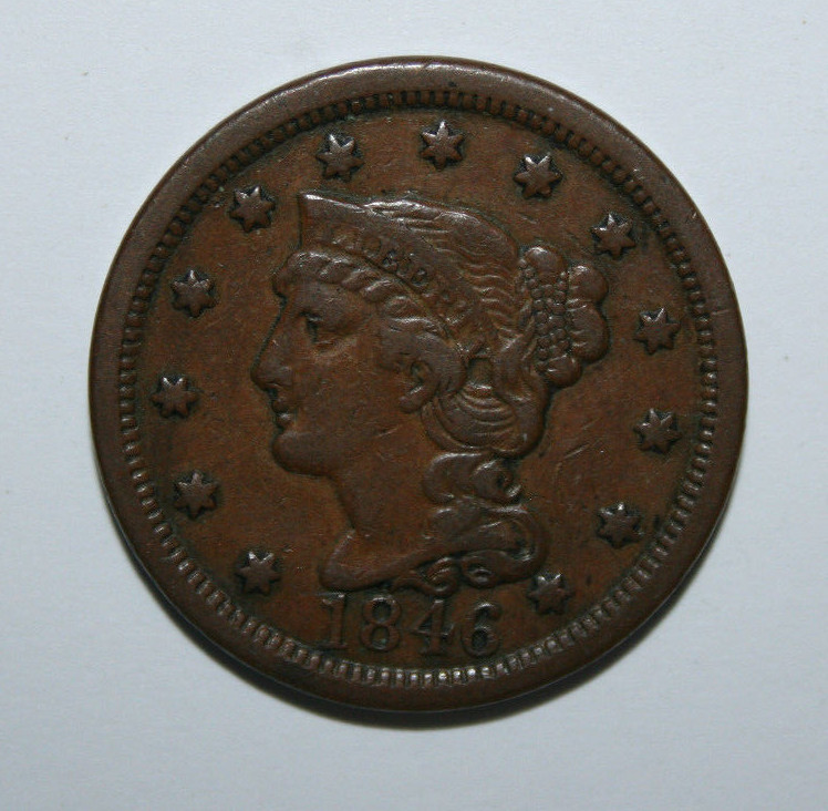 1846 LARGE CENT  JK13