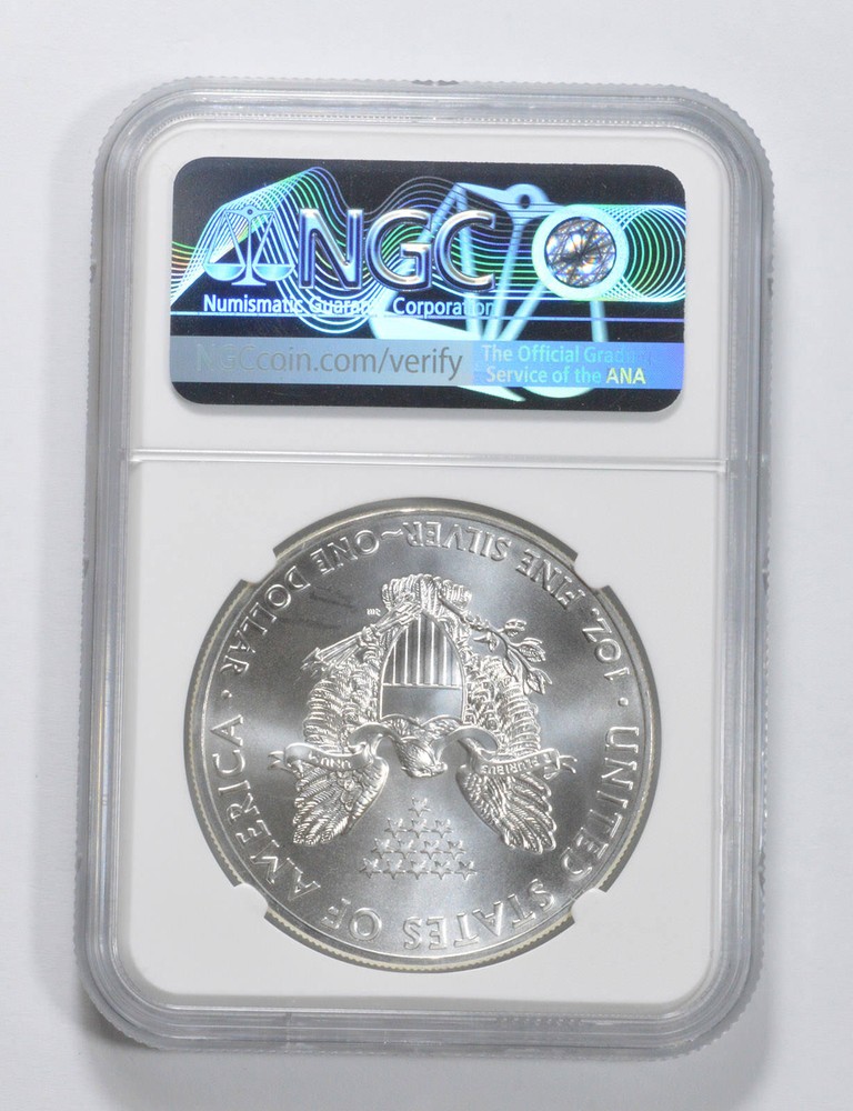 MS69 2014 American Silver Eagle NGC Brown Label