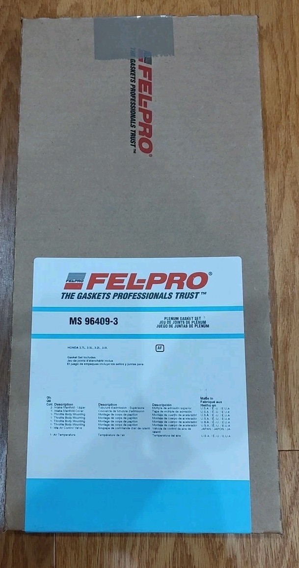 NEW FEL-PRO MS 96409-3 Plenum Gasket Set FITS Honda 3.7 3.5 3.2 3.0