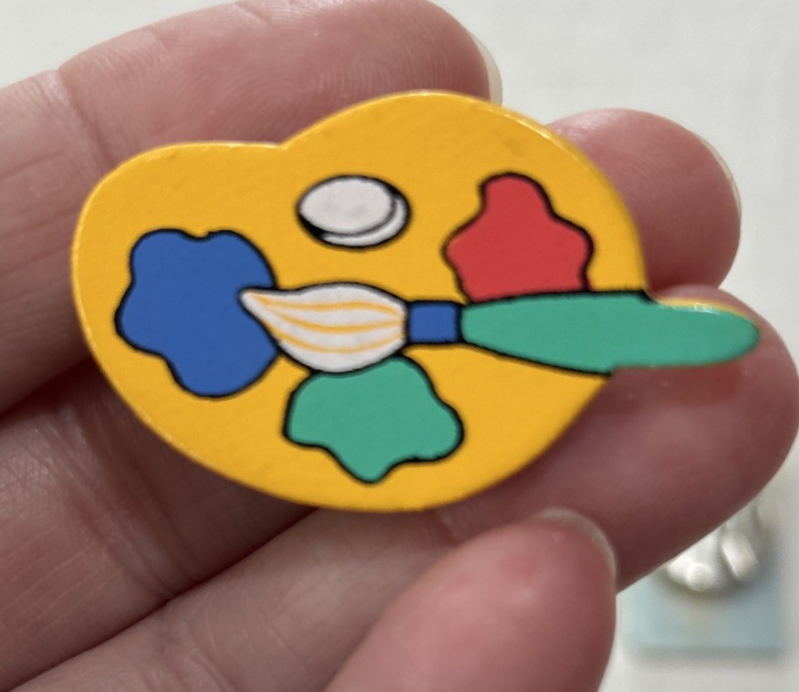 11 Button Covers Bright Colored Education & Teacher Theme Designs