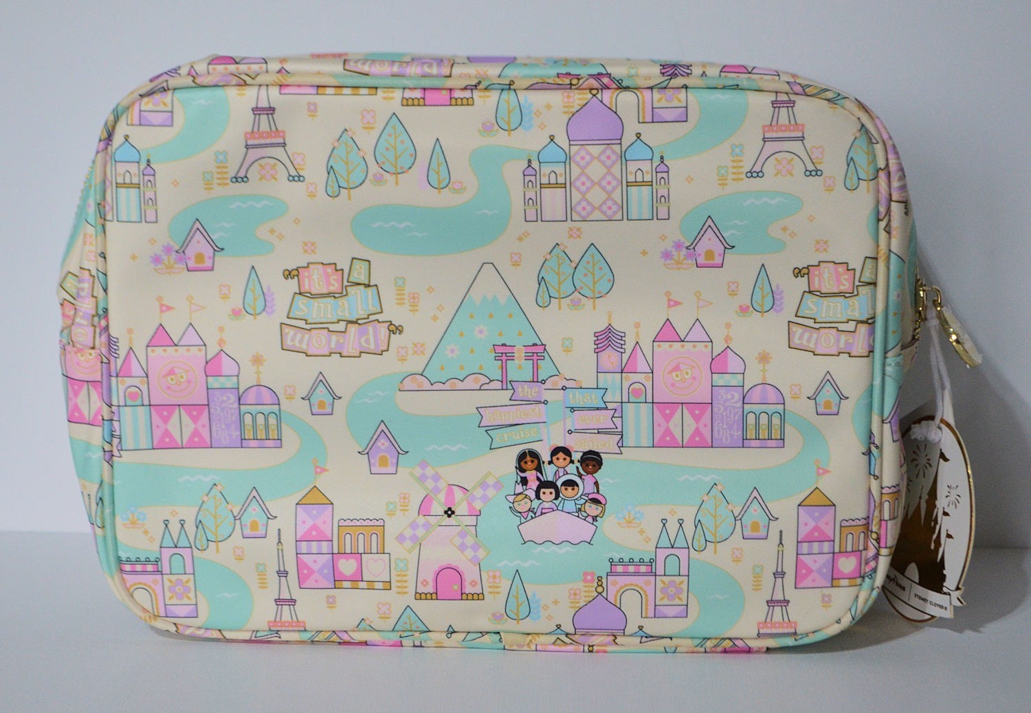 Disney Parks Stoney Clover It's A Small World Large Pouch Bag NEW