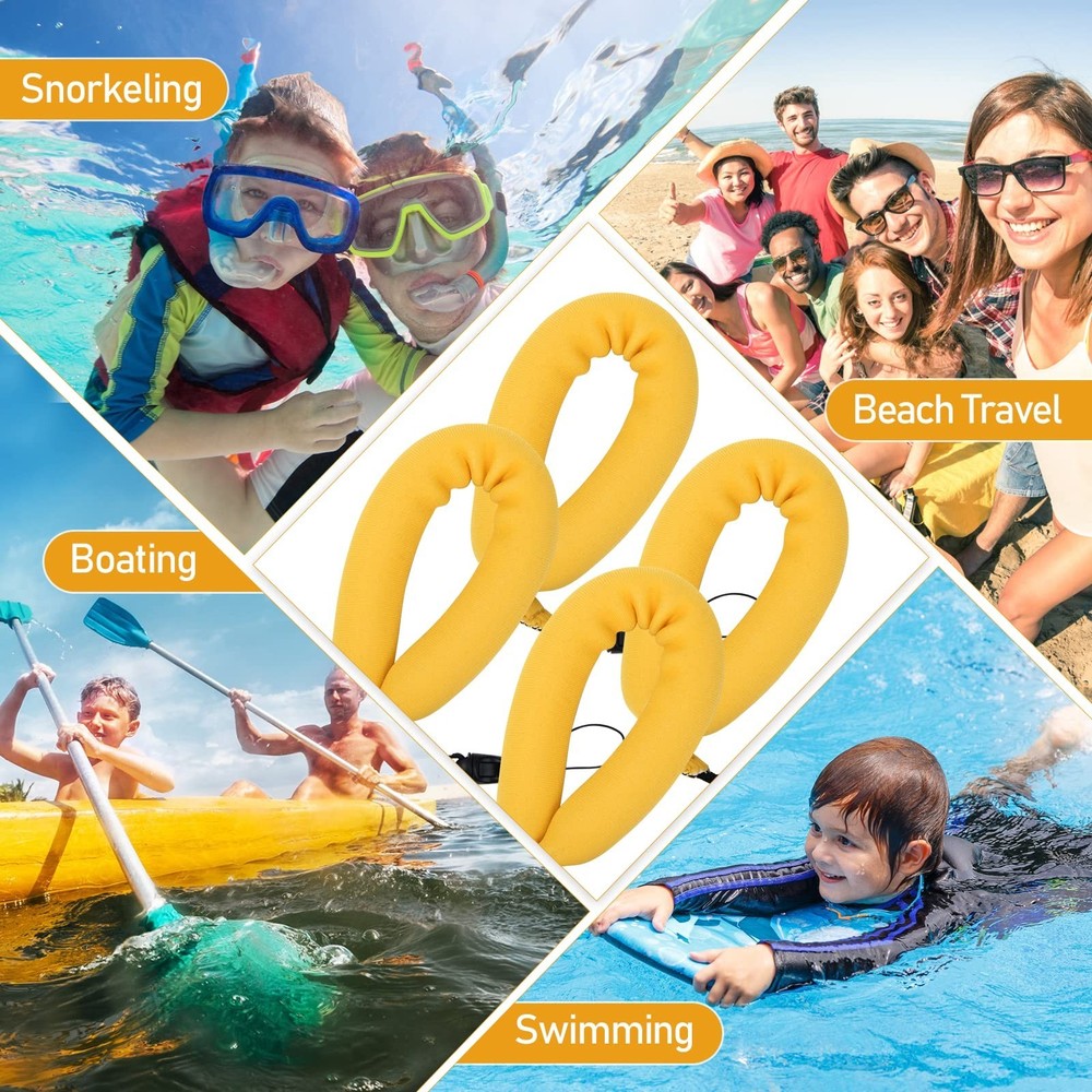 4PCS Waterproof Camera Floats, Floating Camera Strap Float Strap for Underwat...