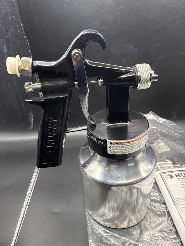 New, Open Box Husky Basic Spray Gun Model 010-0022 50 PSI Max, 1 Quart