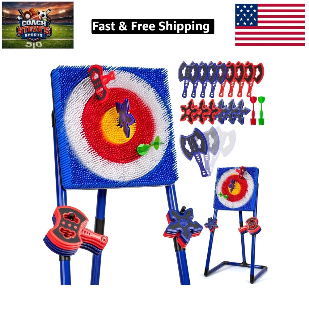 Axe Throwing Target Game for Backyard with 8 Throwing Axes Set,Indoor &Outdoo...