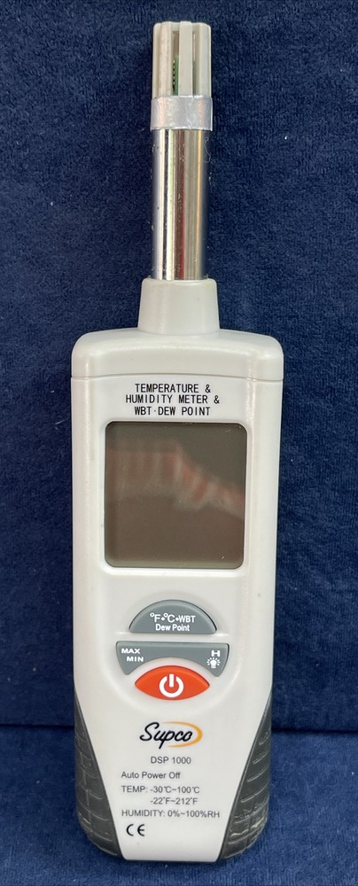 Supco DSP1000 Digital Psychrometer with Dew Point & Wet Bulb