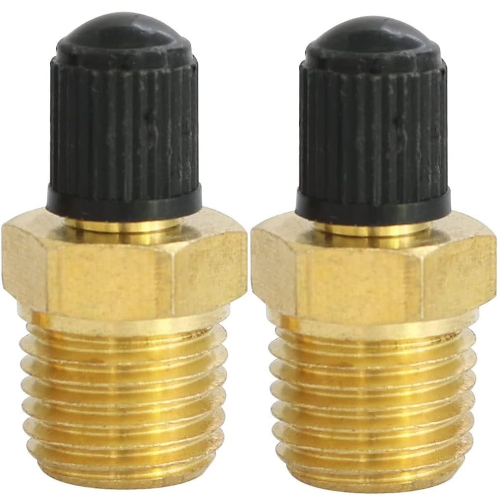 Air Compressor Schrader Valve 1/4 NPT 2 Pack