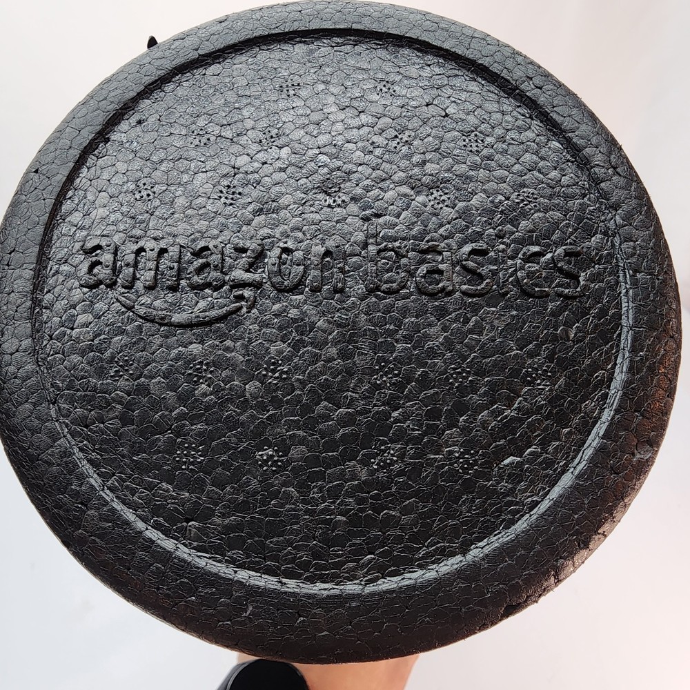 Amazon Basics Black Foam Roller Model Amazon Basics Foam Fitness Exercise Tool