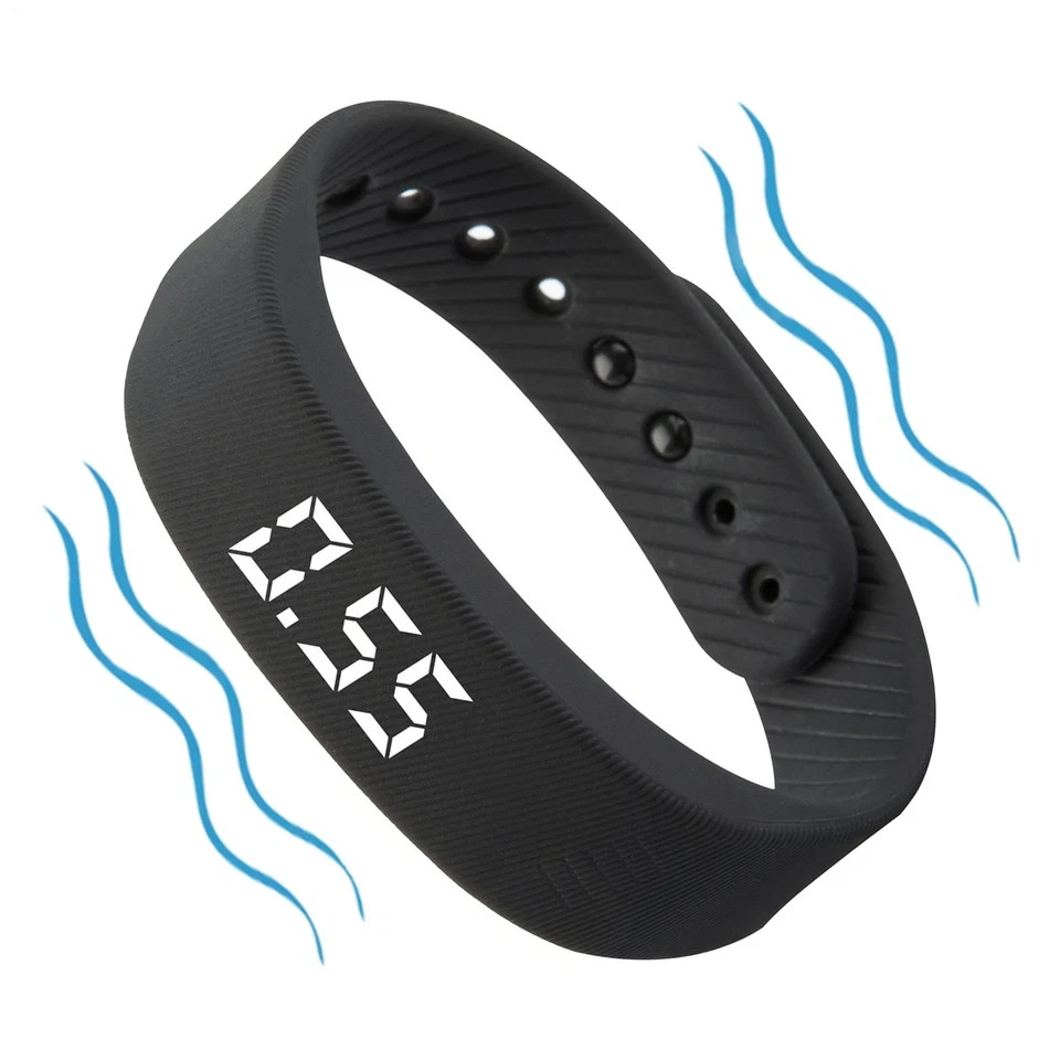 Wrist Alarm Clock Watch Silent Timer Vibration Adjustable Alarm Clock