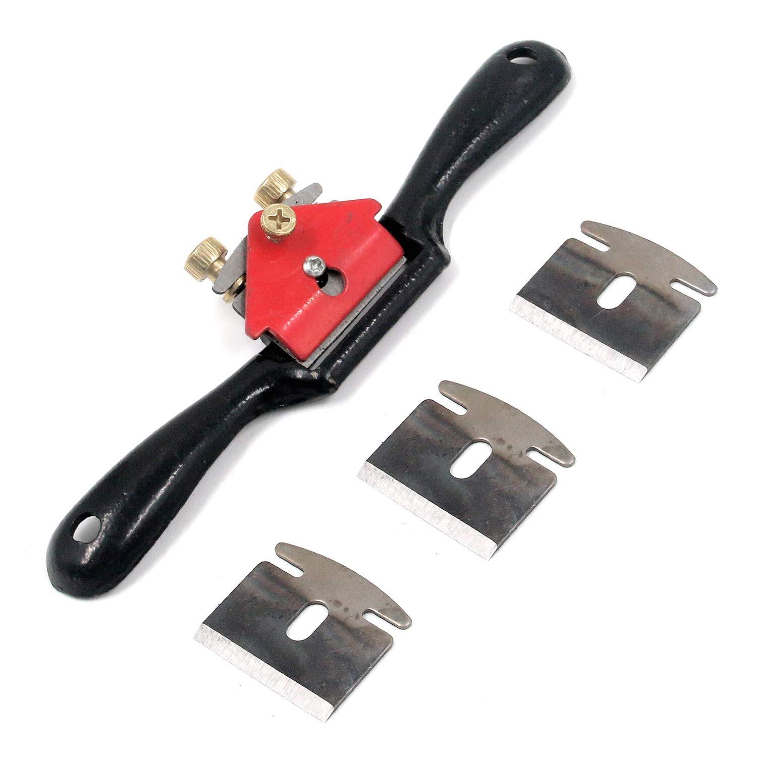 Metal Spokeshave Adjustable Spoke Shave Woodworking Hand Cutting Tool W/