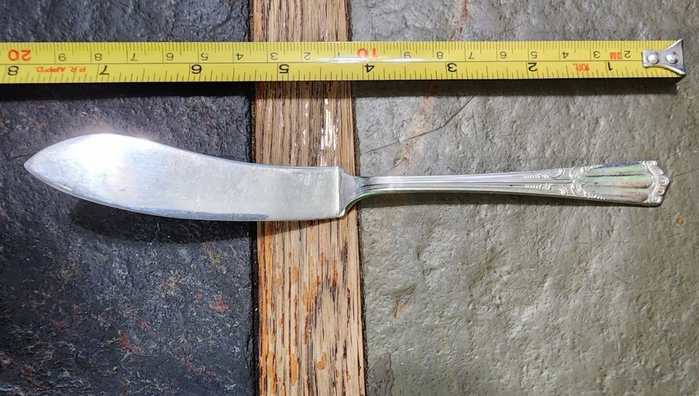 😘 ART DECO c1933 LENOX SILVERPLATED MASTER BUTTER KNIFE 🧈