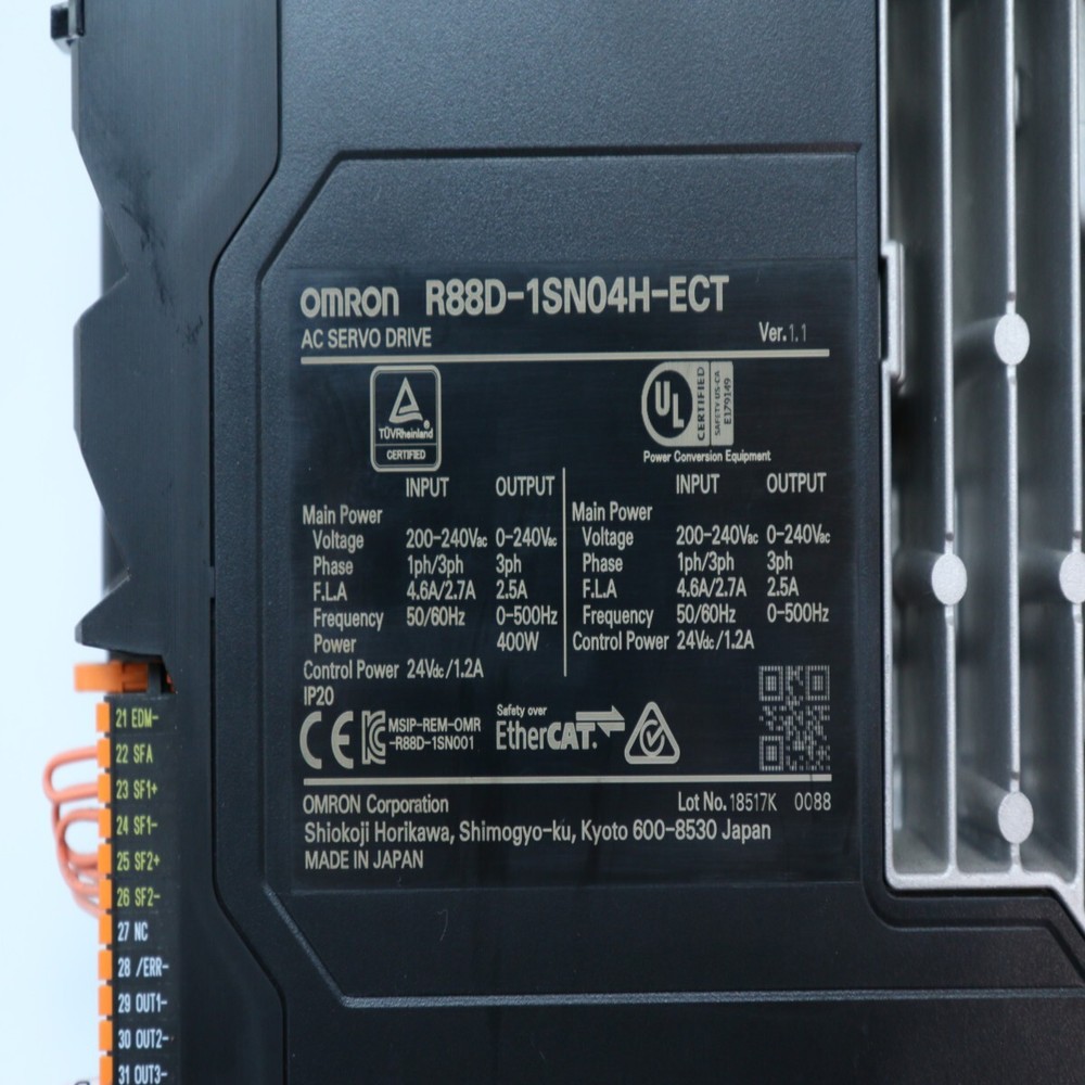 OMRON Used R88D-1SN04H-ECT Servo Drive