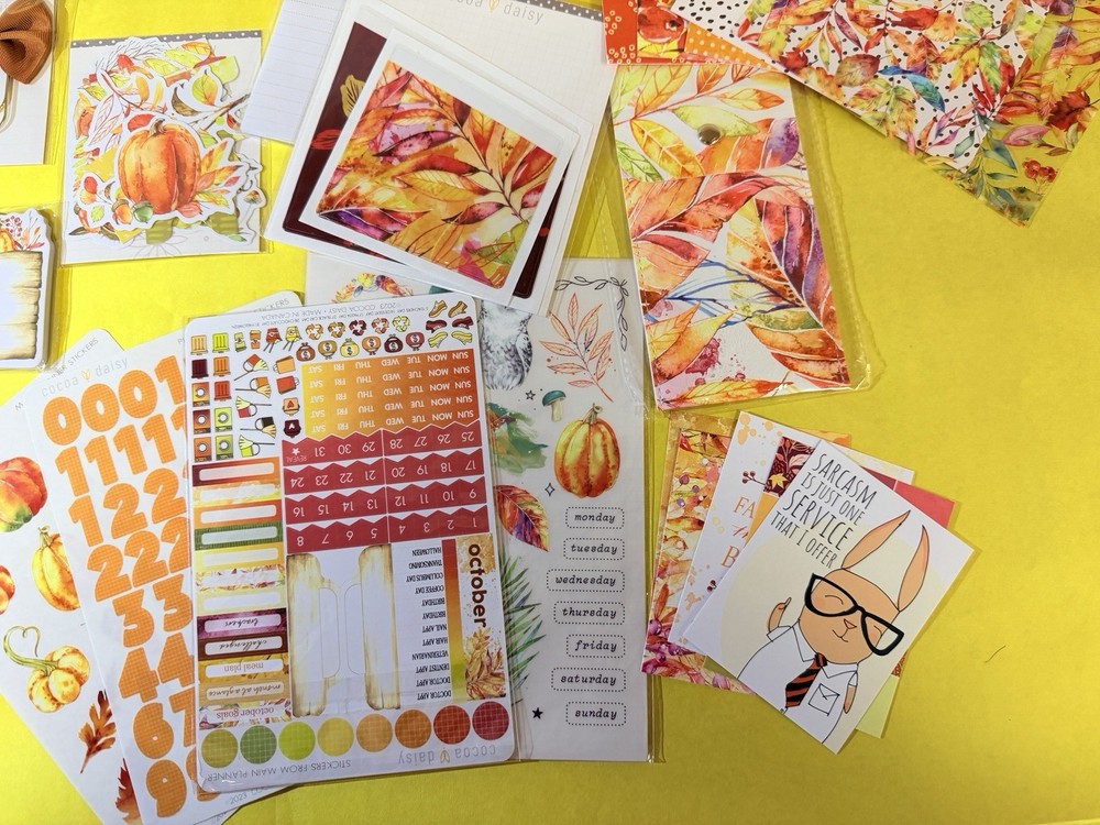 Cocoa Daisy Planner Scrapbooking Kit - Fall theme (Large)