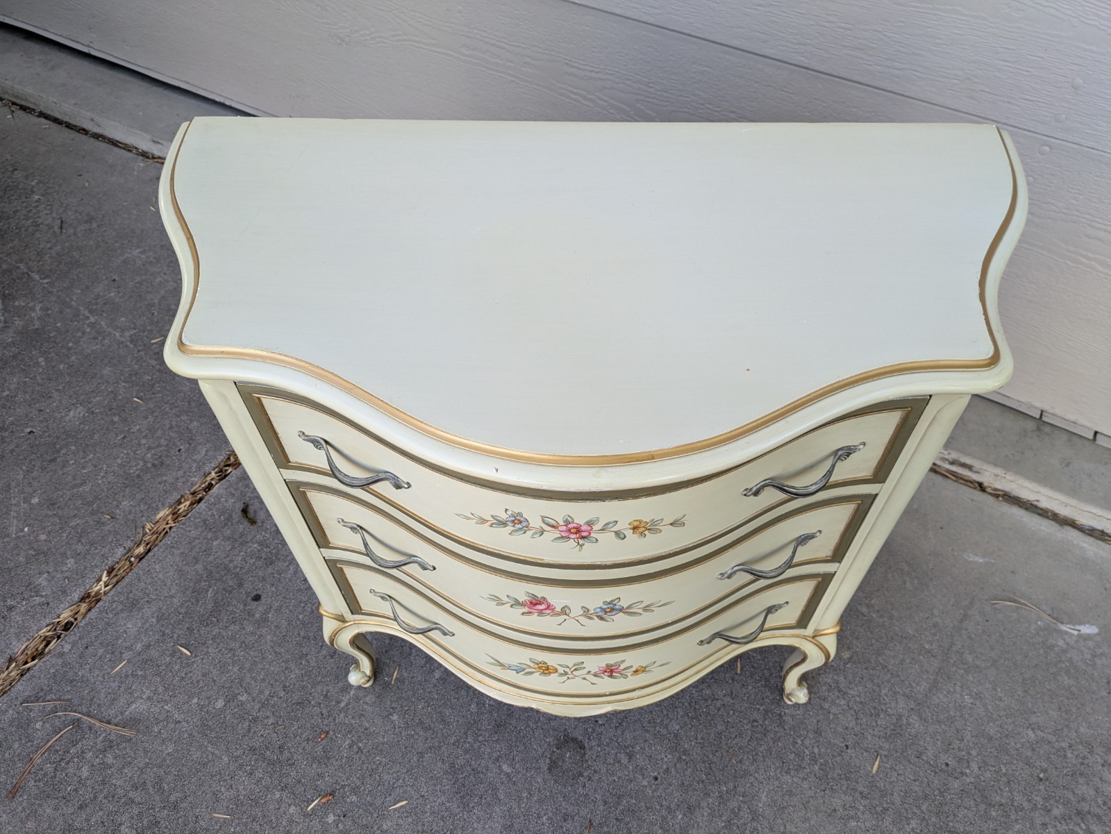 Vintage Drexel Touraine French Provincial Bachelor Dresser Chest of 3 Drawers